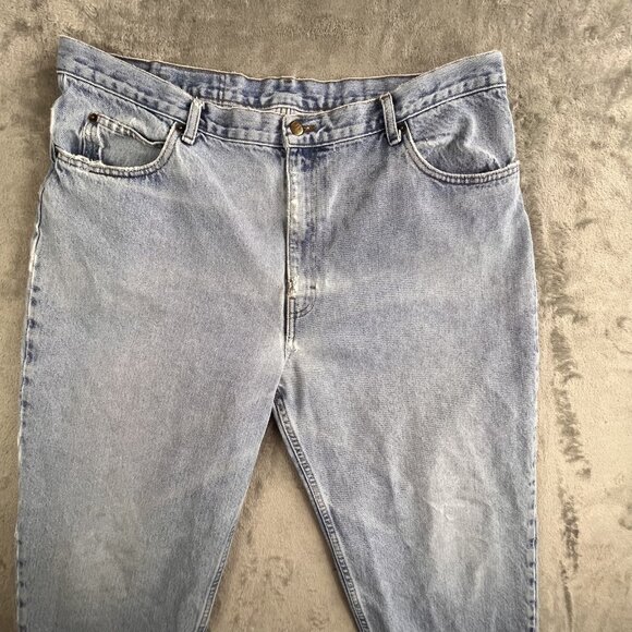 Vintage Georgia Jean Co Jeans Womens 18 Light Wash Relaxed Tapered Denim 90s Y2K - Picture 13 of 16